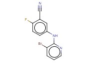 5-[(3-BROMOPYRIDIN-2-YL)AMINO]-<span class='lighter'>2-FLUOROBENZONITRILE</span>