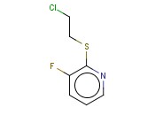 2-[(2-CHLOROETHYL)SULFANYL]-<span class='lighter'>3-FLUOROPYRIDINE</span>