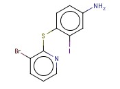 4-[(3-BROMOPYRIDIN-2-YL)SULFANYL]-<span class='lighter'>3-IODOANILINE</span>