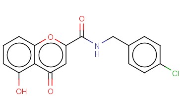 <span class='lighter'>5-HYDROXY-4-OXO-4H-CHROMENE-2-CARBOXYLIC</span> ACID <span class='lighter'>4-CHLORO-BENZYLAMIDE</span>