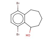 <span class='lighter'>1,4-DIBROMO-6,7,8,9-TETRAHYDRO-5H-BENZO</span>[7]<span class='lighter'>ANNULEN-5-OL</span>