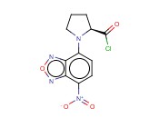 (S)-(-)-NBD-Pro-COCl [=(S)-(-)-4-硝基-7-(2-氯甲酰四氢吡咯-1-基)-2,1,3-苯并恶二唑][<span class='lighter'>用于</span>旋光纯度<span class='lighter'>测定</span><span class='lighter'>的</span>高效液相色谱标记试剂]
