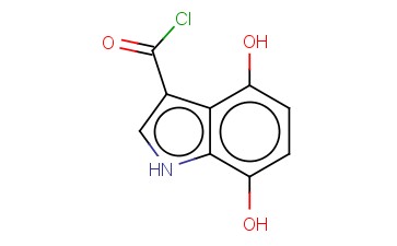 <span class='lighter'>1H-INDOLE-3-CARBONYL</span> <span class='lighter'>CHLORIDE</span>, <span class='lighter'>4,7-DIHYDROXY-</span>