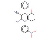 2-AMINO-1-(3-NITROPHENYL)-5-OXO-4-(3-PYRIDINYL)-1,4,5,6,7,8-HEXAHYDRO-3-QUINOLINECARBONITRILE