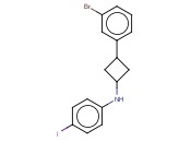N-[3-(3-BROMOPHENYL)CYCLOBUTYL]-<span class='lighter'>4-IODOANILINE</span>