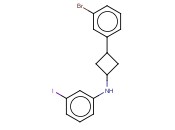 N-[3-(3-BROMOPHENYL)CYCLOBUTYL]-<span class='lighter'>3-IODOANILINE</span>