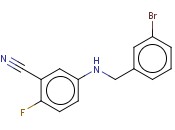 5-([(3-BROMOPHENYL)METHYL]AMINO)-<span class='lighter'>2-FLUOROBENZONITRILE</span>