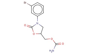 3-(M-BROMOPHENYL)-5-HYDROXYMETHYL-2-OXAZOLIDINONE CARBAMATE