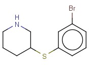 3-[(<span class='lighter'>3-BROMOPHENYL</span>)SULFANYL]PIPERIDINE