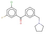 <span class='lighter'>3-CHLORO-5-FLUORO-3</span>'-<span class='lighter'>PYRROLIDINOMETHYL</span> <span class='lighter'>BENZOPHENONE</span>