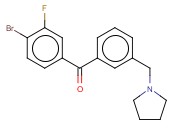 <span class='lighter'>4-BROMO-3-FLUORO-3</span>'-<span class='lighter'>PYRROLIDINOMETHYL</span> <span class='lighter'>BENZOPHENONE</span>