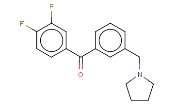 <span class='lighter'>3,4-DIFLUORO-3</span>'-<span class='lighter'>PYRROLIDINOMETHYL</span> <span class='lighter'>BENZOPHENONE</span>