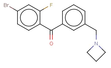 3'-AZETIDINOMETHYL-4-BROMO-2-FLUOROBENZOPHENONE