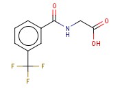 2-(3-(TRIFLUOROMETHYL)BENZAMIDO)<span class='lighter'>ACETIC</span> ACID