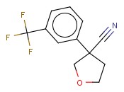3-(3-(TRIFLUOROMETHYL)PHENYL)<span class='lighter'>TETRAHYDROFURAN</span>-3-CARBONITRILE