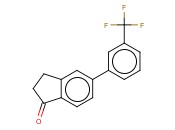 5-(3-(TRIFLUOROMETHYL)PHENYL)-1-<span class='lighter'>INDANONE</span>