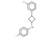 N-[3-(3-CHLOROPHENYL)CYCLOBUTYL]-<span class='lighter'>4-IODOANILINE</span>