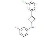 N-[3-(3-CHLOROPHENYL)CYCLOBUTYL]-<span class='lighter'>3-IODOANILINE</span>