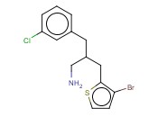 2-(3-AMINO-2-[(3-CHLOROPHENYL)METHYL]PROPYL)-<span class='lighter'>3-BROMOTHIOPHENE</span>