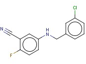 5-([(3-CHLOROPHENYL)METHYL]AMINO)-<span class='lighter'>2-FLUOROBENZONITRILE</span>