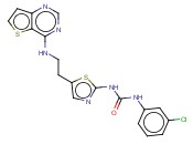 N-(3-氯苯基)-N'-[5-[2-(噻吩并3,2-d]<span class='lighter'>嘧啶</span>-4-基<span class='lighter'>氨基</span>)乙基]-2-噻唑基]脲甲磺酸盐 (1:1)