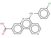 5-[(3-氯苯基)<span class='lighter'>氨基</span>]-苯并[C]-<span class='lighter'>2,6</span>-<span class='lighter'>萘</span>啶-8-羧酸