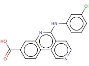 5-[(3-氯<span class='lighter'>苯基</span>)<span class='lighter'>氨基</span>]-苯并[C]-2,6-萘<span class='lighter'>啶</span>-8-羧酸