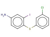 4-[(3-CHLOROPHENYL)SULFANYL]-<span class='lighter'>3-IODOANILINE</span>