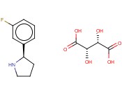 (R)-2-(3-FLUOROPHENYL)PYRROLIDINE D-<span class='lighter'>TARTRATE</span>