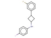 N-[3-(3-FLUOROPHENYL)CYCLOBUTYL]-<span class='lighter'>4-IODOANILINE</span>