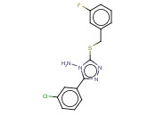 3-(3-CHLOROPHENYL)-5-((3-FLUOROBENZYL)THIO)-4H-1,2,4-TRIAZOL-4-AMINE