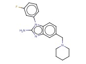 1-(3-<span class='lighter'>氟</span>苯基)-5-[(哌啶-1-基)甲基]-1H-<span class='lighter'>苯并咪唑</span>-2-胺