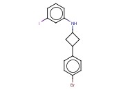 N-[3-(4-BROMOPHENYL)CYCLOBUTYL]-<span class='lighter'>3-IODOANILINE</span>
