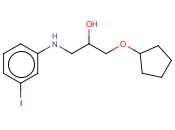 N-[3-(CYCLOPENTYLOXY)-2-HYDROXYPROPYL]-<span class='lighter'>3-IODOANILINE</span>