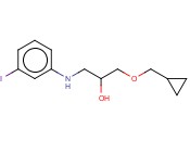 N-[3-(CYCLOPROPYLMETHOXY)-2-HYDROXYPROPYL]-<span class='lighter'>3-IODOANILINE</span>