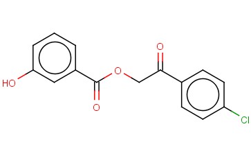 2-(4-CHLOROPHENYL)-2-OXOETHYL <span class='lighter'>3-HYDROXYBENZOATE</span>