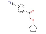 4-[2-(CYCLOPENTYLOXY)<span class='lighter'>ACETYL</span>]BENZONITRILE