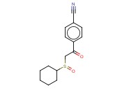 4-[2-(CYCLOHEXANESULFINYL)<span class='lighter'>ACETYL</span>]BENZONITRILE