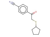 4-[2-(CYCLOPENTYLSULFANYL)<span class='lighter'>ACETYL</span>]BENZONITRILE