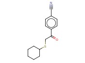 4-[2-(CYCLOHEXYLSULFANYL)<span class='lighter'>ACETYL</span>]BENZONITRILE