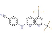苯甲腈,4-[[5,7-二(三<span class='lighter'>氟</span>甲基)-1,8-二氮杂<span class='lighter'>萘</span>-2-基]氨基]-