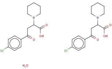 ALPHA-(2-(4-CHLOROPHENYL)-2-OXOETHYL)-1-PIPERIDINEACETIC ACID HYDRATE (2:1)