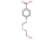 4-((E)-2-[(2-羟基乙基)<span class='lighter'>磺</span><span class='lighter'>酰</span>基]<span class='lighter'>二</span>氮烯基)<span class='lighter'>苯</span>羧酸