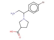 1-[2-氨基-1-(4-<span class='lighter'>溴</span>苯基)乙基]吡咯<span class='lighter'>烷</span>-3-羧酸