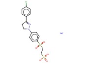 2-[[4-[3-(4-氯苯基)-4,5-二氢化-1H-<span class='lighter'>吡唑</span>基-1基]苯基]磺酰基]乙烷磺酸钠