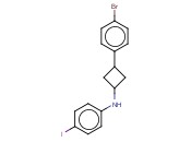 N-[3-(4-BROMOPHENYL)CYCLOBUTYL]-<span class='lighter'>4-IODOANILINE</span>