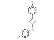 N-[3-(4-CHLOROPHENYL)CYCLOBUTYL]-<span class='lighter'>4-IODOANILINE</span>