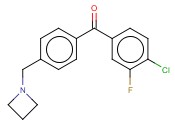 4'-<span class='lighter'>AZETIDINOMETHYL-4-CHLORO-3-FLUOROBENZOPHENONE</span>
