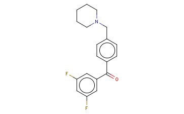 <span class='lighter'>3,5-DIFLUORO-4</span>'-<span class='lighter'>PIPERIDINOMETHYL</span> <span class='lighter'>BENZOPHENONE</span>