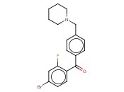<span class='lighter'>4-BROMO-2-FLUORO-4</span>'-<span class='lighter'>PIPERIDINOMETHYL</span> <span class='lighter'>BENZOPHENONE</span>